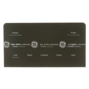 WR55X29472 GE Refrigerator Black Stainless Steel Display Control