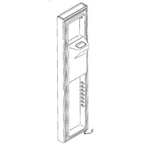 WR78X22366 GE Refrigerator Door Assembly