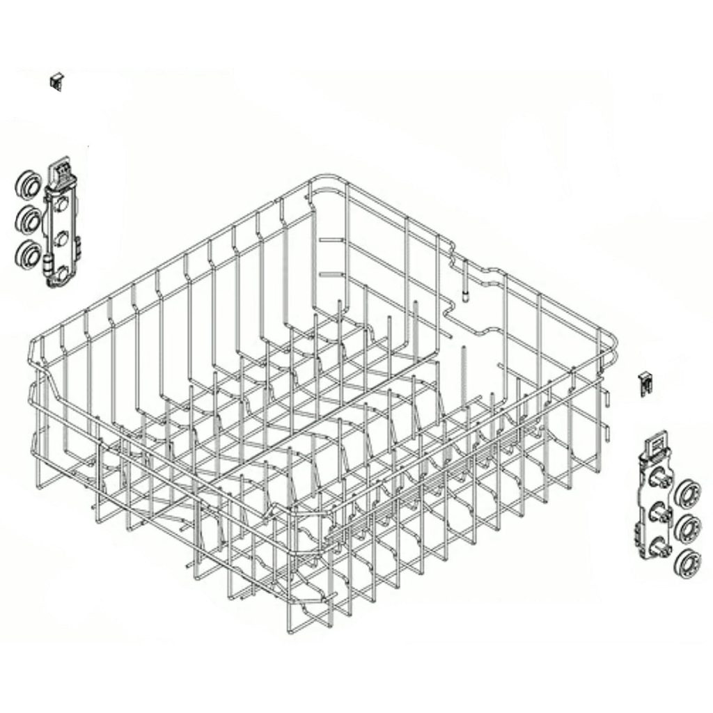 WD28X26105 GE Dishwasher Complete Service Rack
