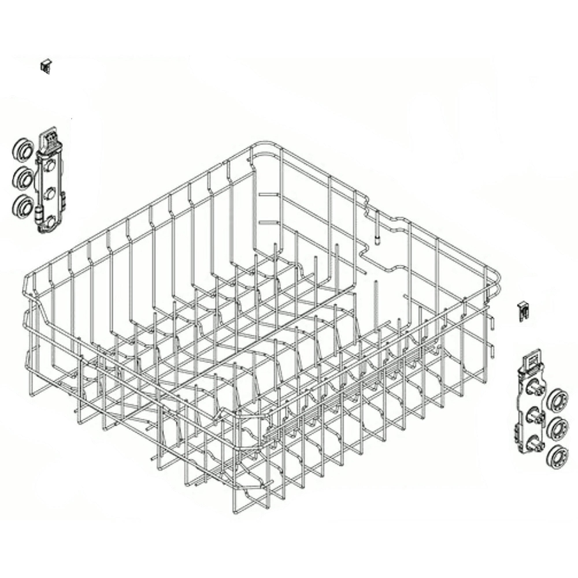 WD28X26105 GE Dishwasher Complete Service Rack