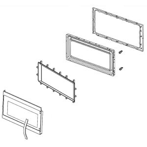 W11117587 Whirlpool Microwave Door
