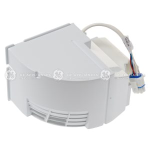 WR13X10424 GE Refrigerator Evaporator Fan Cover Assembly