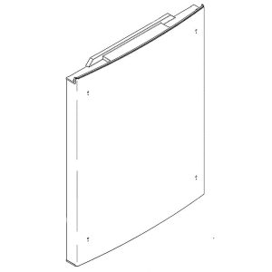 WR78X25406 GE Refrigerator Door Foam Assembly Stainless Steel