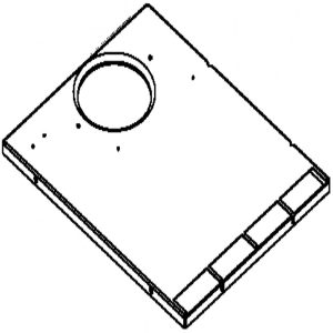WR17X11206 GE Refrigerator Evaporator Fan and Ice Cover