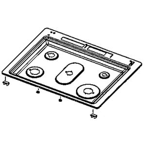 DG94-01424B Samsung Assembly Frame NX58M942 Cooktop