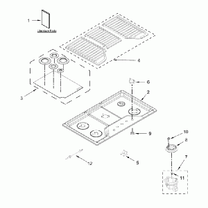 RELIABLE W11168400 Cooktop (Drop OEM Fast Ship USA Stock Tested Perfect Fit