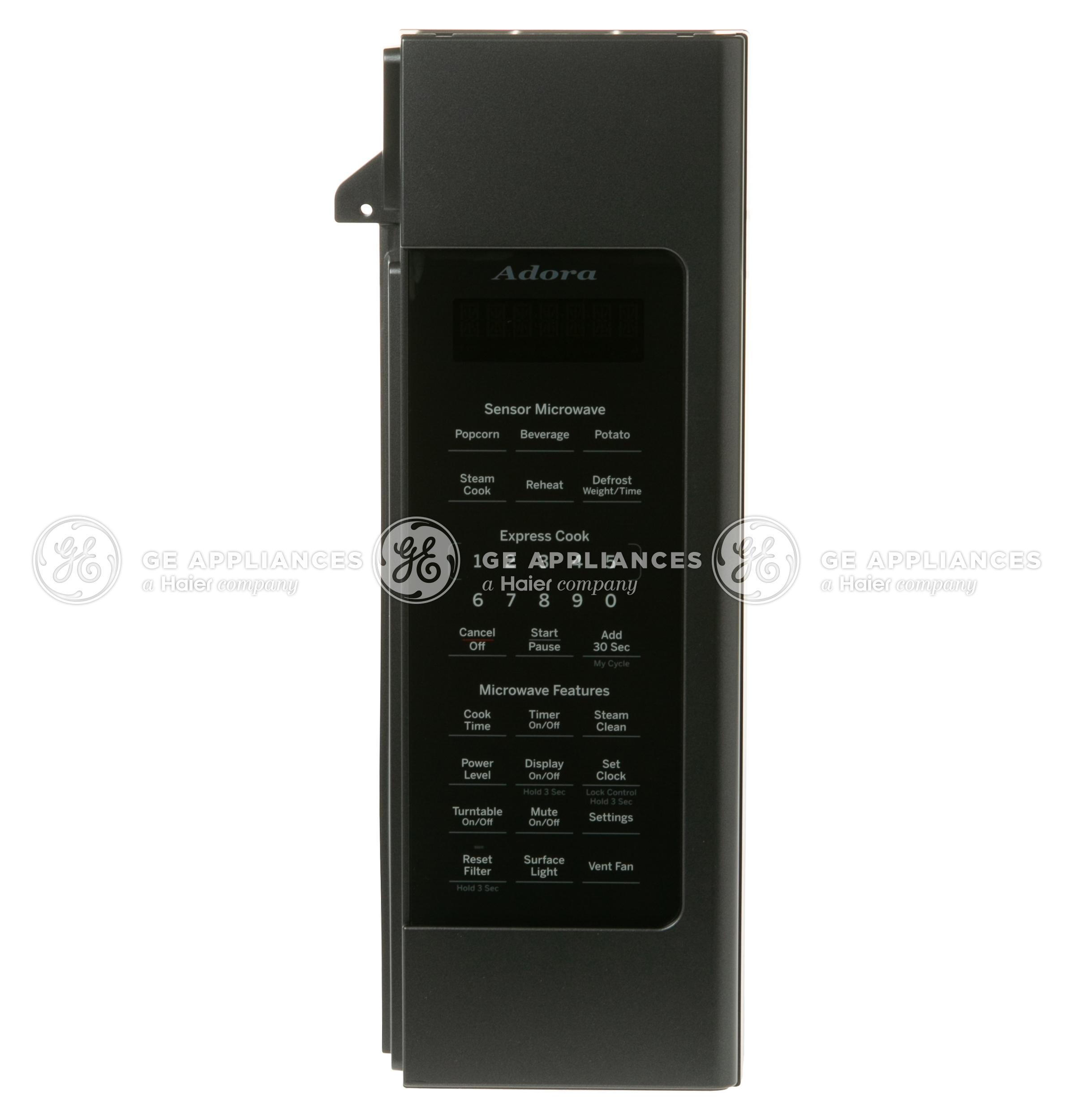 WB56X30642 GE Microwave Dark Slate Control Panel White