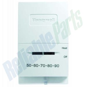 1 of T827K1009 Honeywell Mercury Free 1 Heat Stage Wall Thermostat For Heat Only - 750 Mv Or 12 Vdc - White OEM Replacement, NEW FAST SHIP Fits Many Appliance Models