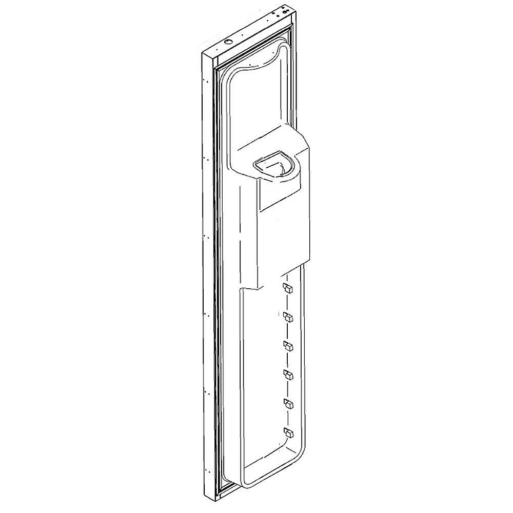 WR78X10885 GE Refrigerator Black 48-Inch Dispenser Door