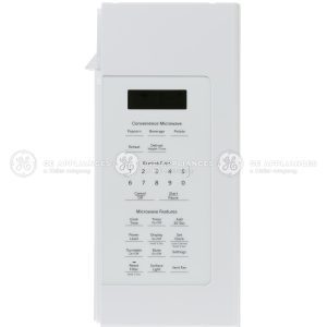 WB56X30187 GE Microwave Control Panel White LE