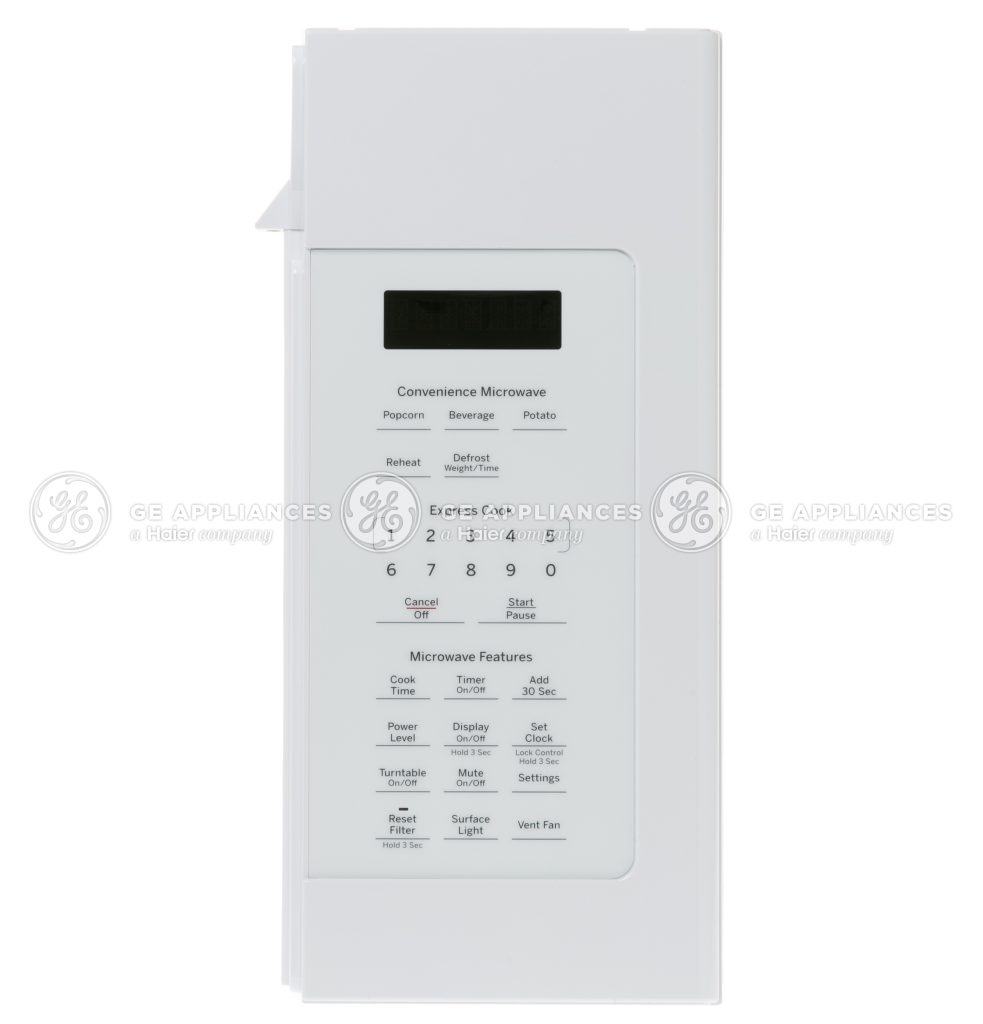 WB56X30187 GE Microwave Control Panel White LE