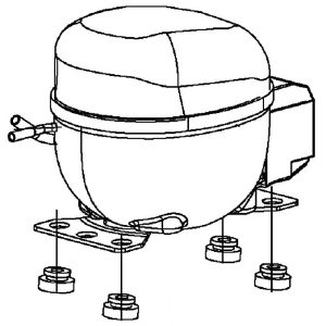WR87X22024 GE Refrigerator Compressor Kit