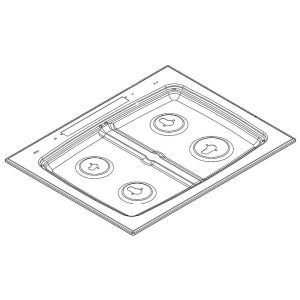 W10712112 Whirlpool Cooktop Assembly