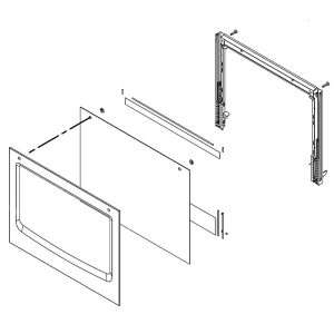 W11110282 Whirlpool Door Glass