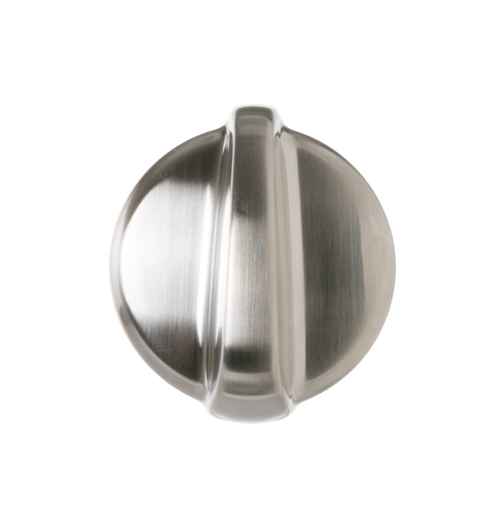 WB03T10271 GE RANGE BURNER CONTROL KNOB STAINLESS ST OEM