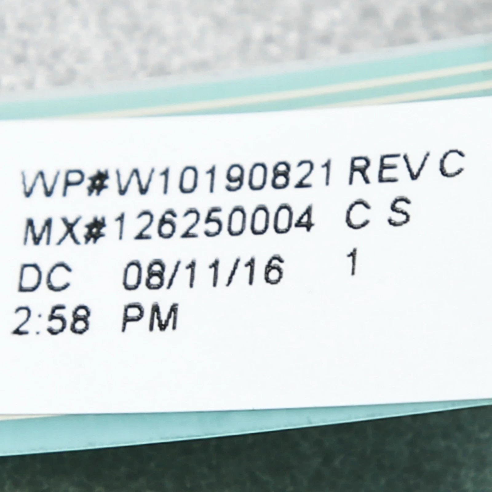 1 of WPW10235721 PANEL-CNTL - Image 13