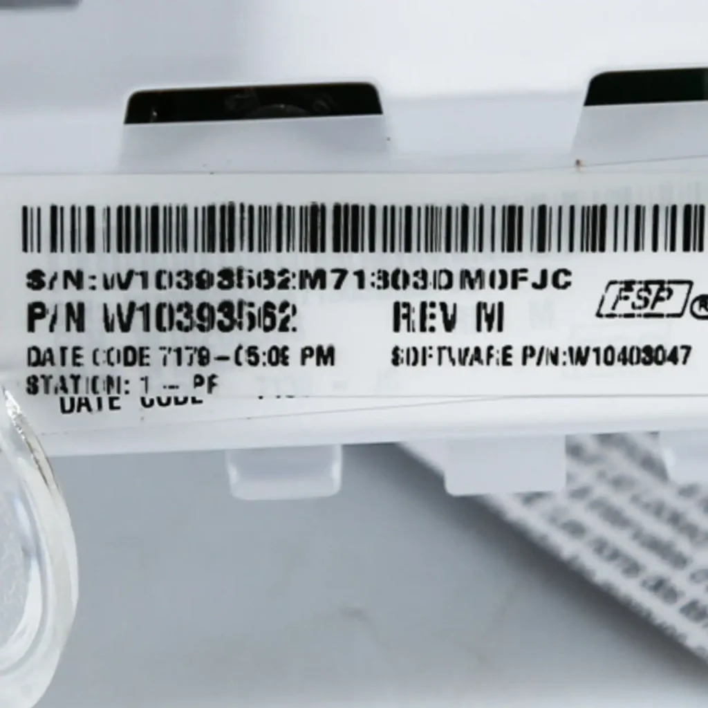 1 of W10393562 CCUASM VMW HE 120V MVWX7