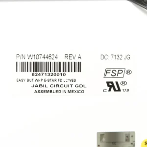 1 of W10811881 CNTRL-ELEC