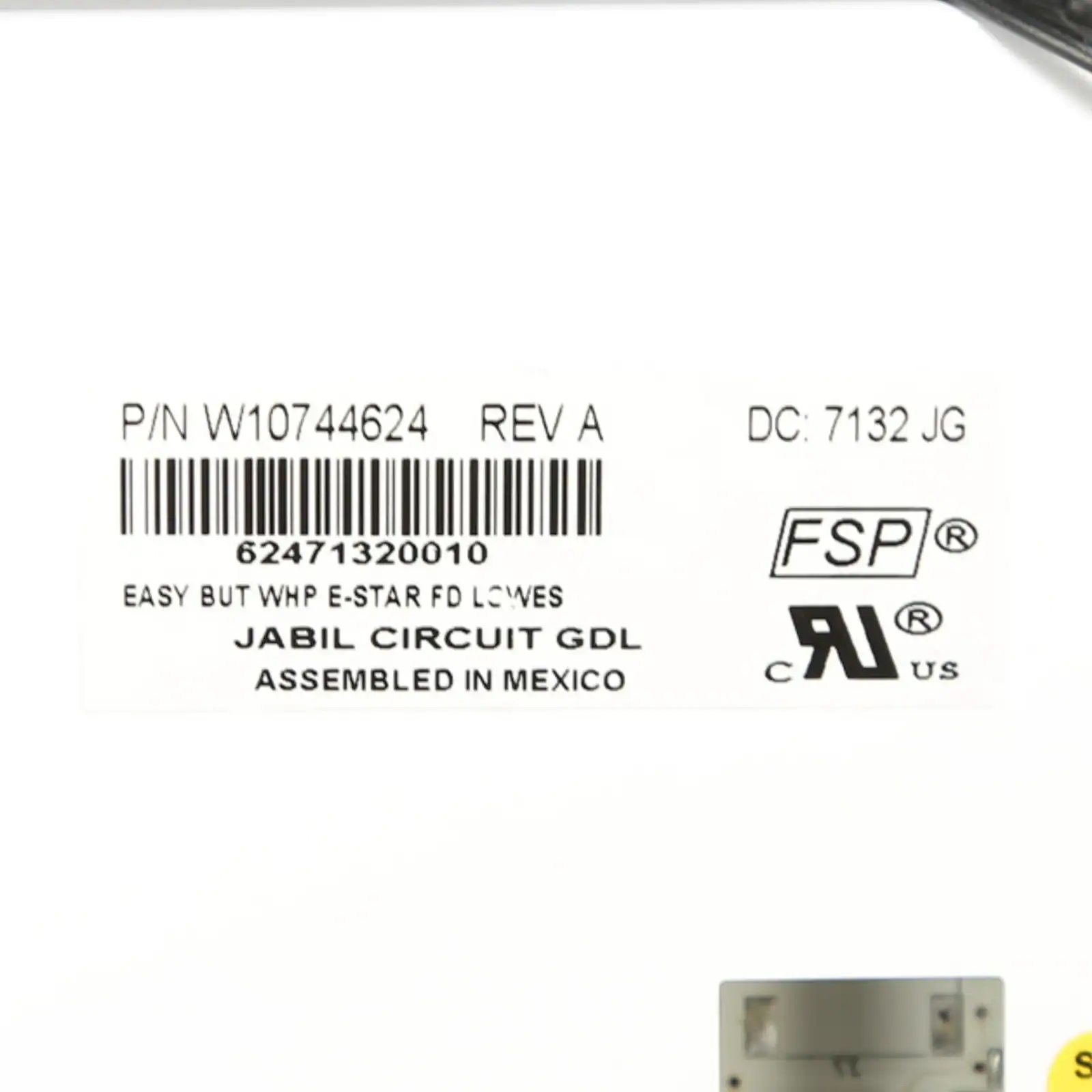 1 of W10811881 CNTRL-ELEC
