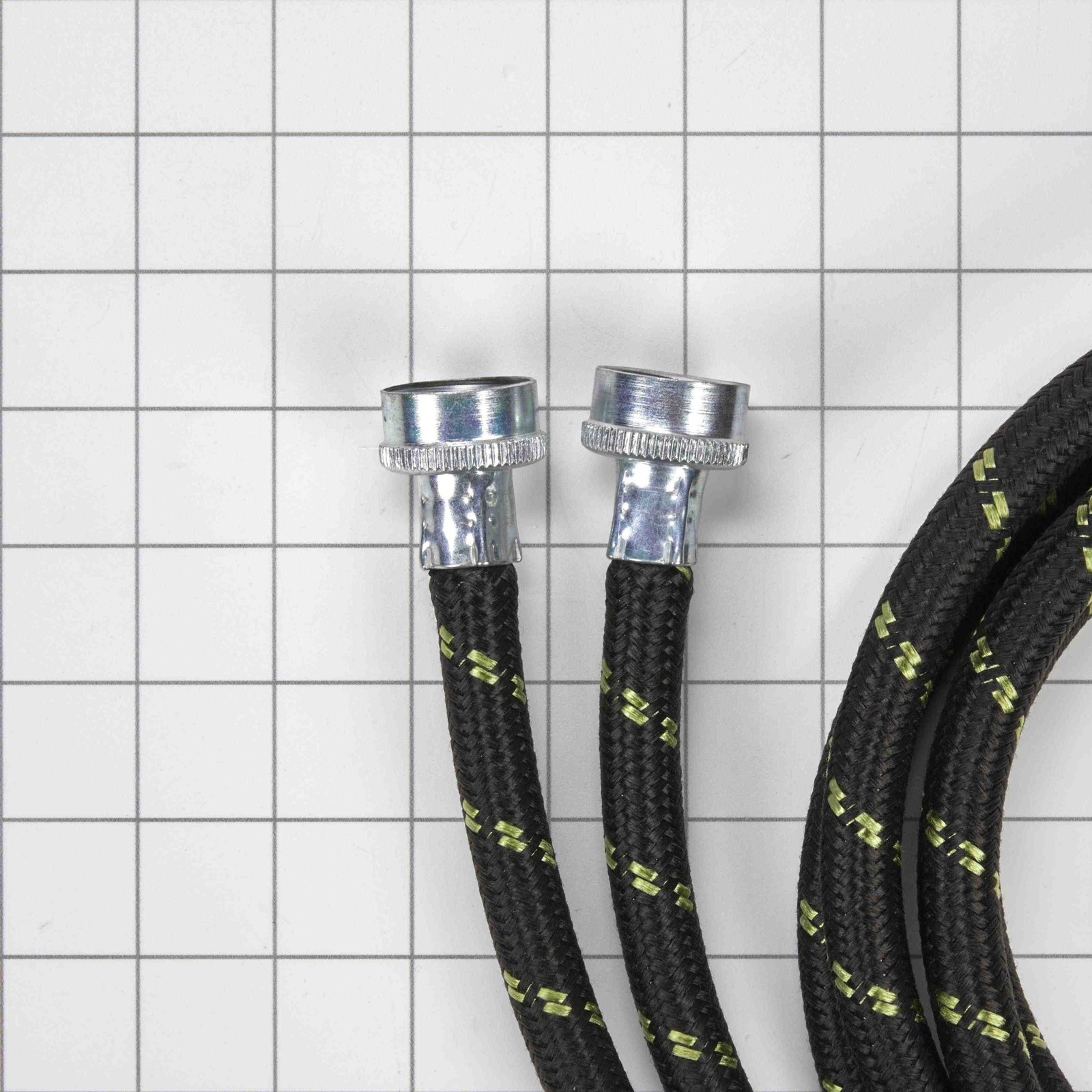 1 of 8212487RC Whirlpool 5' Nylon Braided Washer Fill Hose Kit - 2 Pack OEM R... - Image 3