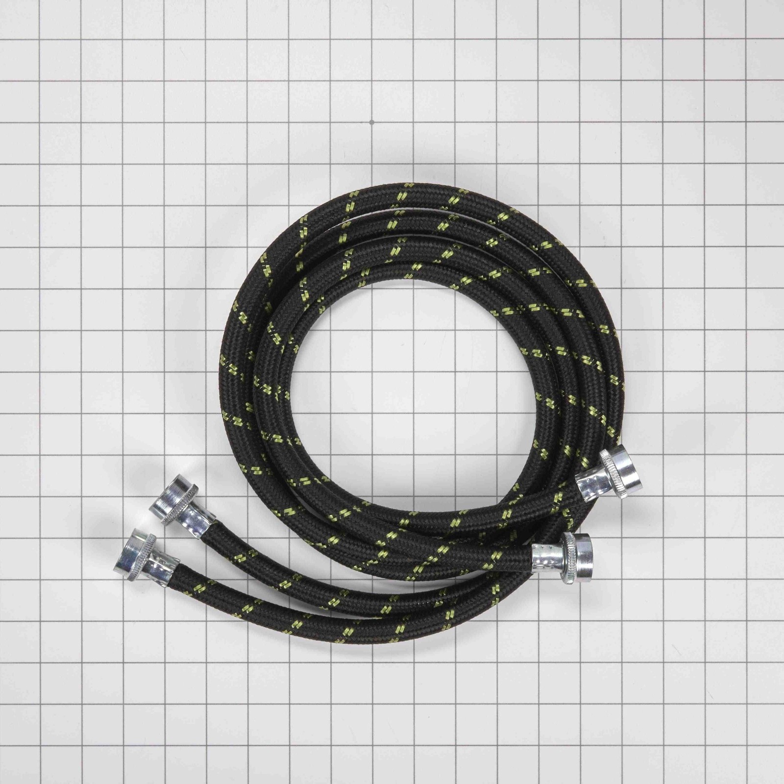 1 of 8212487RC Whirlpool 5' Nylon Braided Washer Fill Hose Kit - 2 Pack OEM R... - Image 4