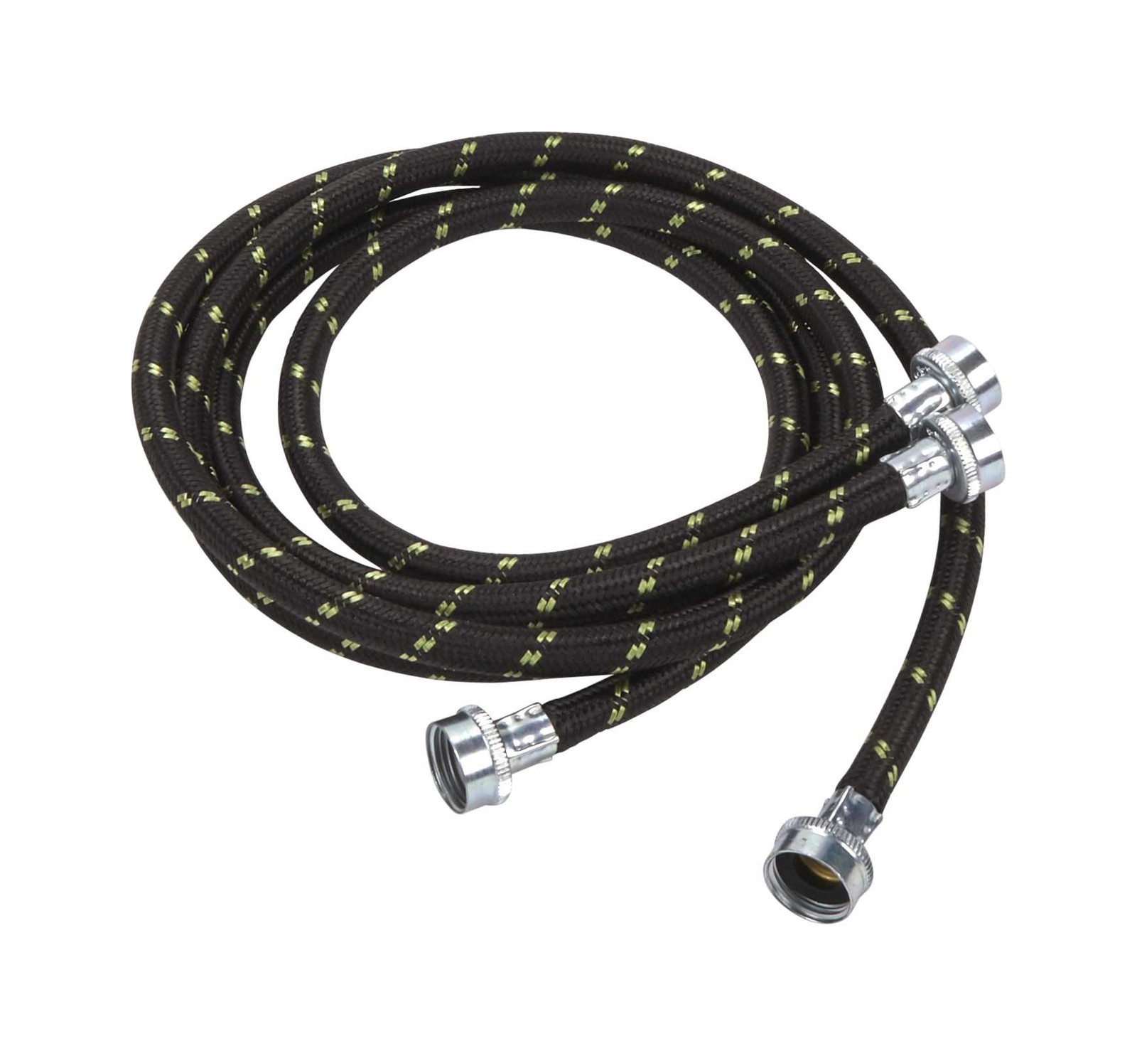 1 of 8212487RC Whirlpool 5' Nylon Braided Washer Fill Hose Kit - 2 Pack OEM R...