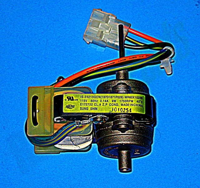 1 of WR60X10220 GE Refrigerator Condenser Fan Motor OEM Replacement, NEW FAST... - Image 9