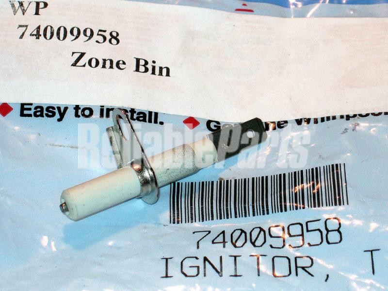 1 of WP74009958 Whirlpool Spark Electrode OEM Replacement, NEW FAST SHIP Fits...