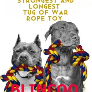 Rope Dogs Toys Durable - Perfect for Tug, Fetch, and Dental Health 48 Inch