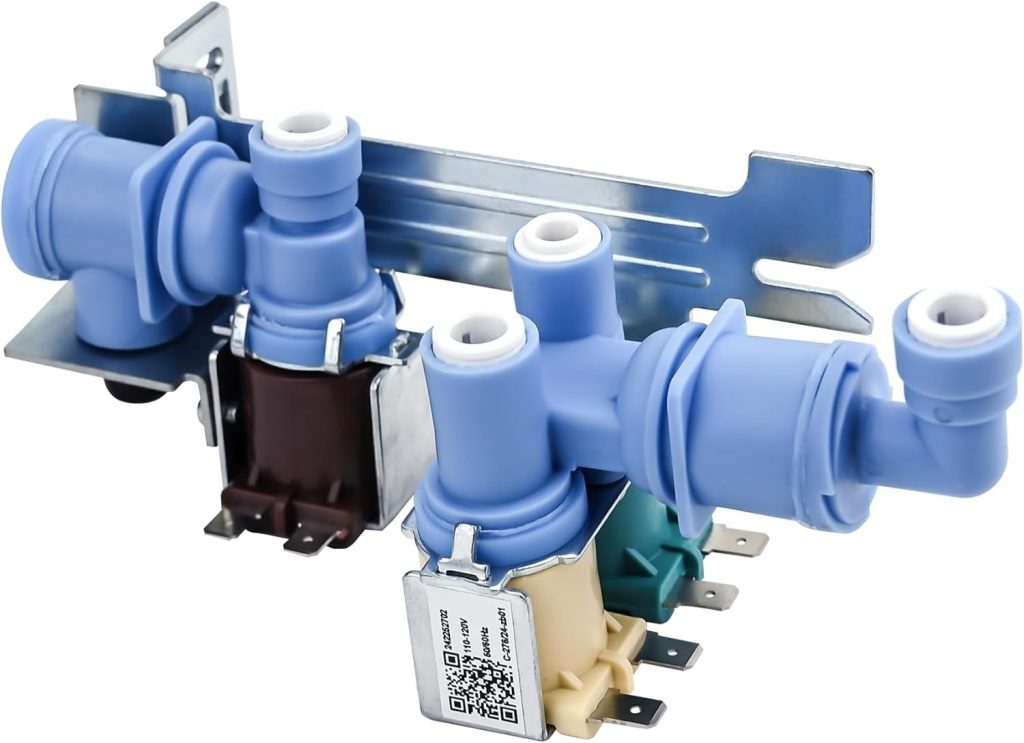 1 of 242252702 Frigidaire Refrigerator Triple Solenoid Water Inlet Valve OEM ...