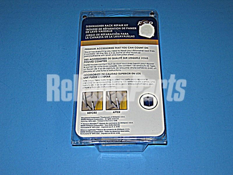 1 of 4396838RC Whirlpool Rack Repair Kit White OEM Replacement, NEW FAST SHIP... - Image 4