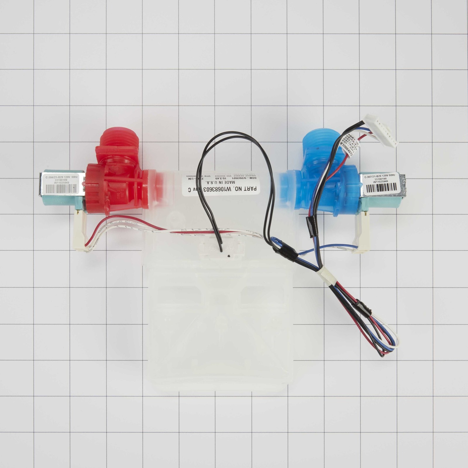 1 of WPW10683603 Whirlpool Water Inlet Valve OEM Replacement, NEW FAST SHIP F... - Image 3