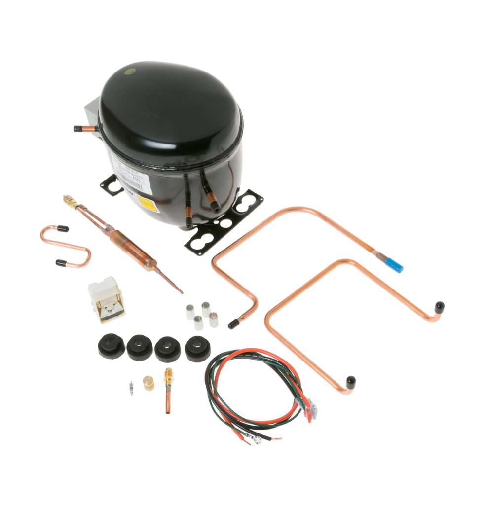 1 of WR87X10224 GE Refrigerator Compressor Kit EGYS60 OEM Replacement, NEW FA...