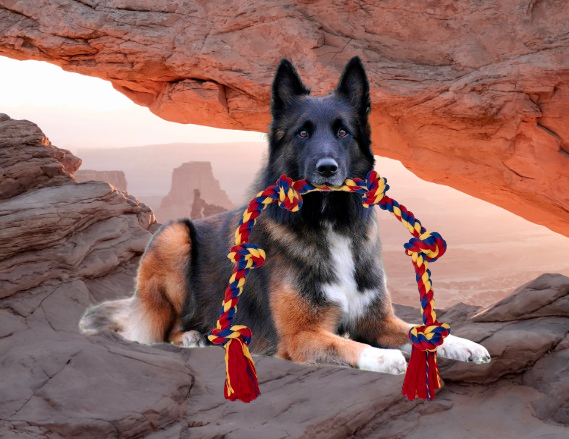 Giant Dog Rope Toy For Extra Large Dogs - 48 Inch Long 6 Knot Xxl Dog Rope