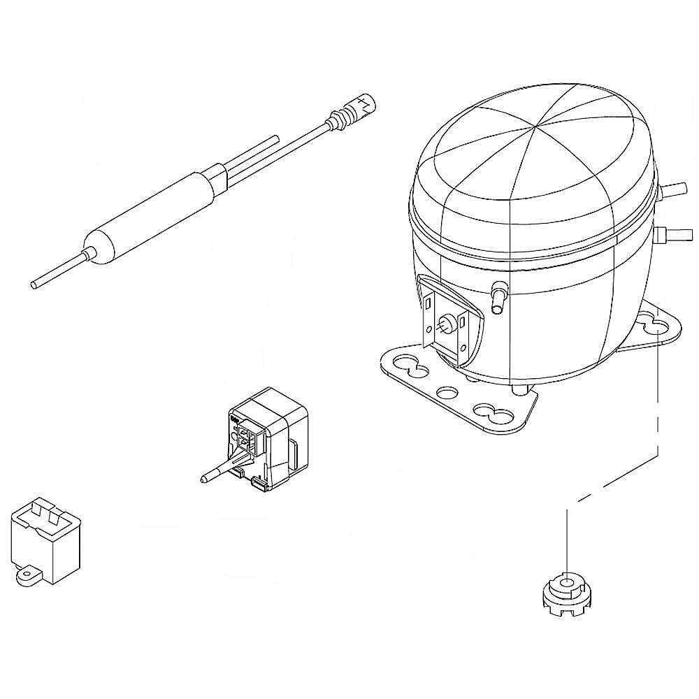 OEM Genuine Part 1 of W11580057 COMPRESSOR