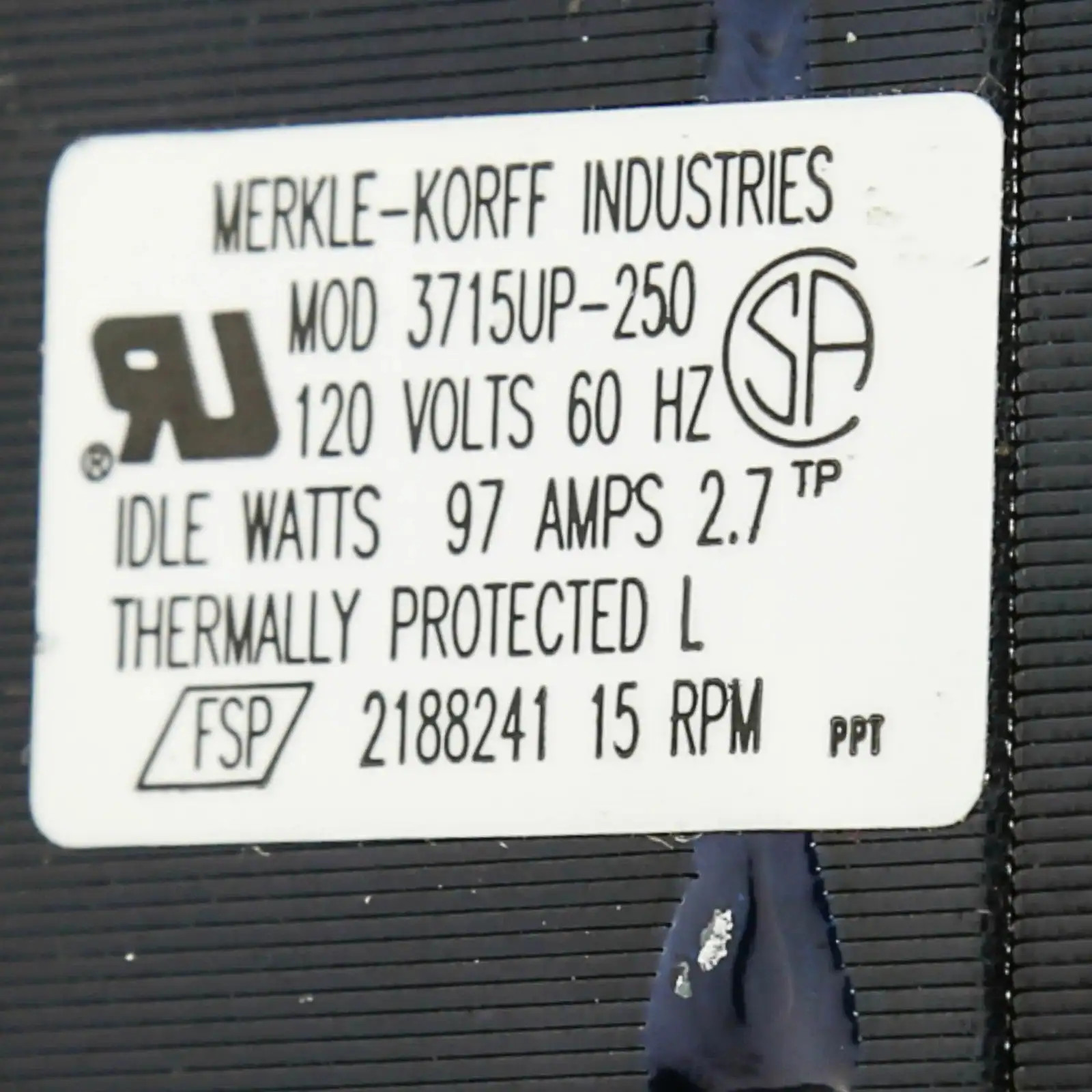 OEM Genuine Part 1 of WP2188242 - MOTOR - Image 9