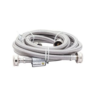 1 of 1 of 5304490736 Frigidaire 6' Stainless Steel Washer Fill Hose Kit 2 Pack