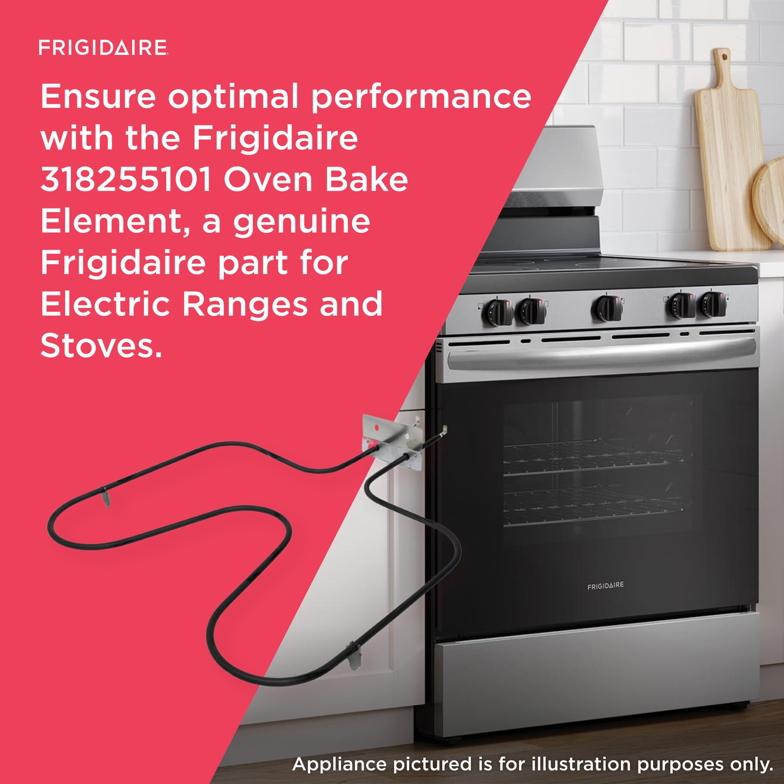 1 of 318255101 Frigidaire Oven Bake Element OEM Replacement, NEW FAST SHIP Fi... - Image 5