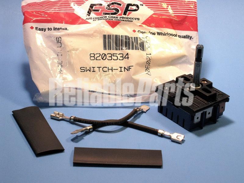 1 of 8203534 Infinite Switch OEM Replacement, NEW FAST SHIP Fits Many Applian... - Image 3