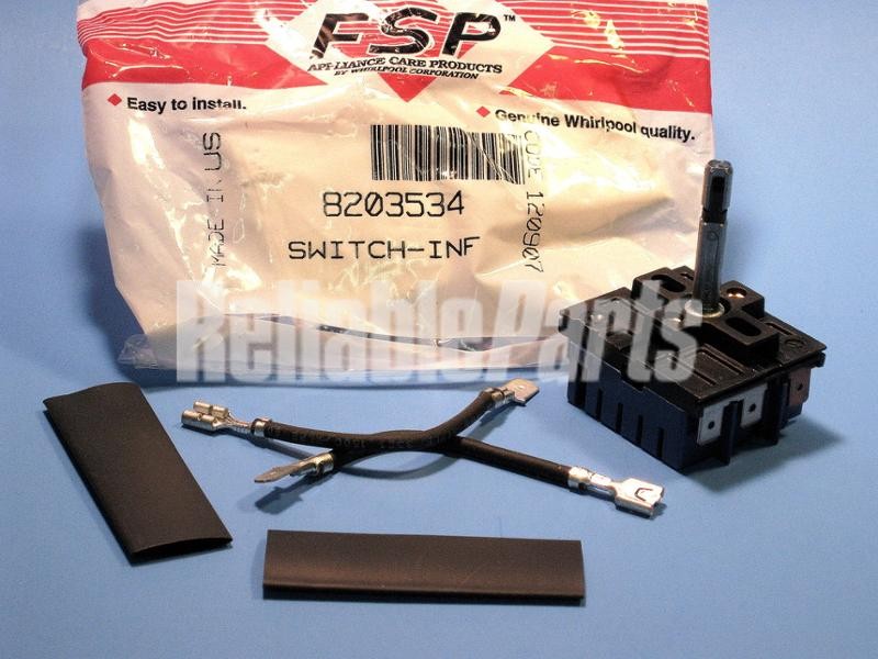 1 of 8203534 Infinite Switch OEM Replacement, NEW FAST SHIP Fits Many Applian...