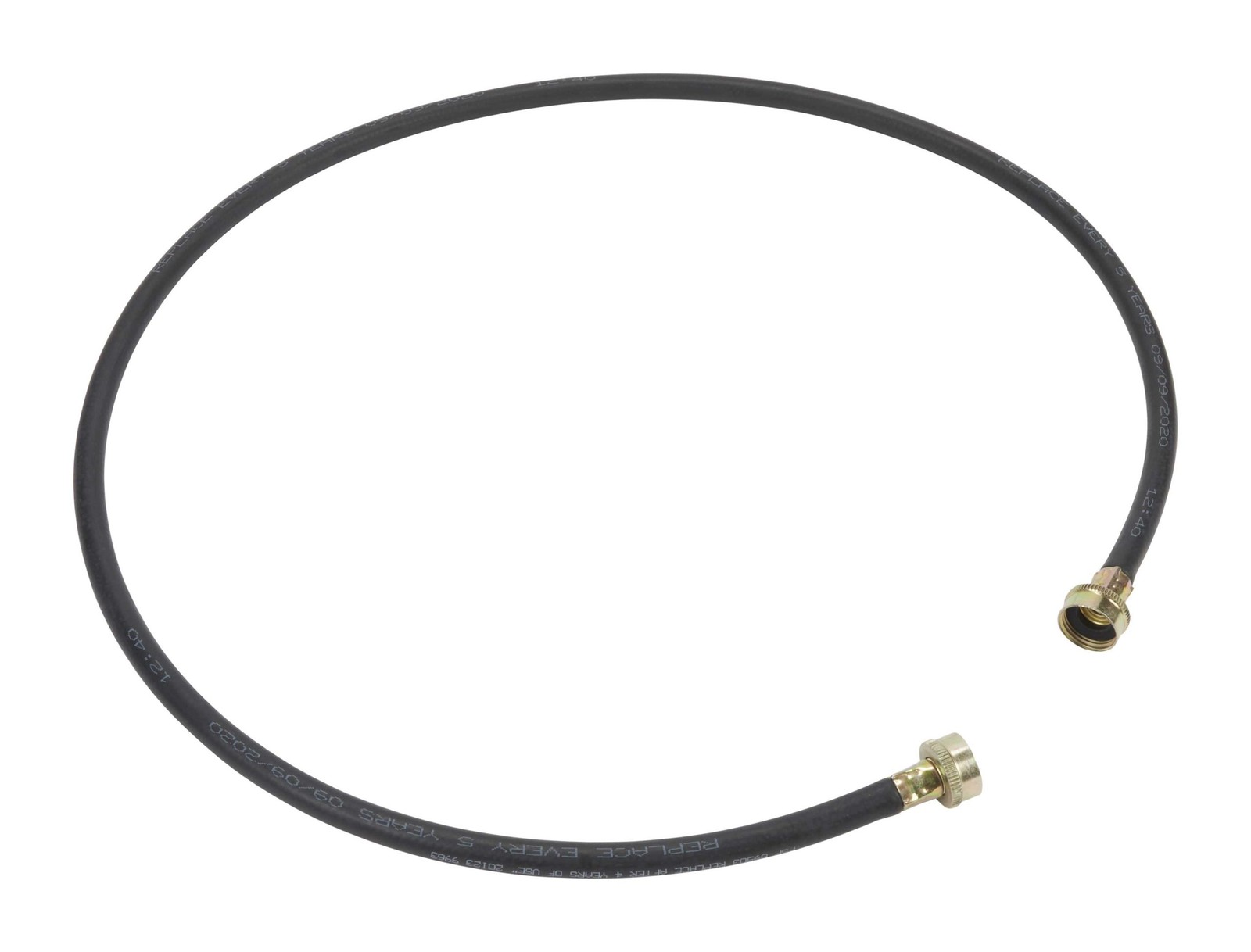 1 of 8212641RP Whirlpool 5' Black Epdm Rubber Washer Hose Kit - 2 Pack OEM Re... - Image 3