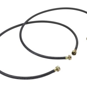 1 of 8212641RP Whirlpool 5' Black Epdm Rubber Washer Hose Kit - 2 Pack OEM Re...