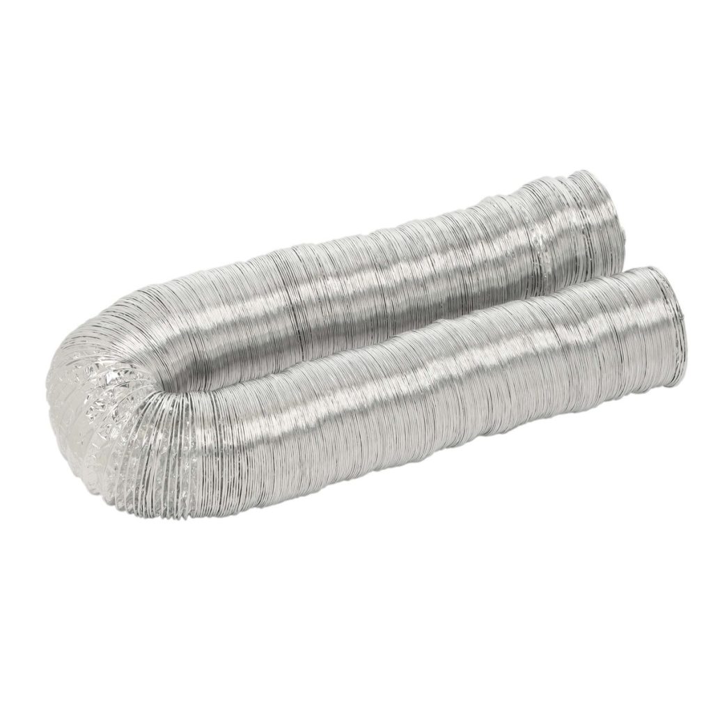 1 of F0450 Deflect-O Supurr-Flex 4" X 50' Dryer Aluminum Multi-layered Metall...
