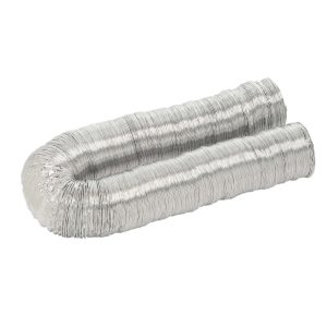 1 of F0450 Deflect-O Supurr-Flex 4" X 50' Dryer Aluminum Multi-layered Metall...