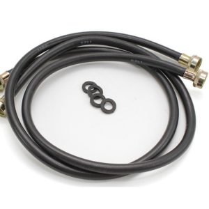 1 of WH41X10207 GE Washer 2 Pack Rubber Inlet Hose 4' OEM Replacement, NEW FA...