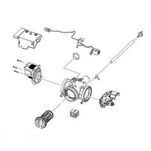 OEM Genuine Part 1 of DC97-20620A ASSY PUMP DRAIN;WF6500K,BUBBLE,120V