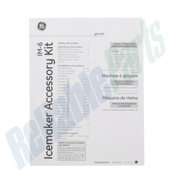 OEM Genuine Part 1 of IM6D - ICEMAKER KIT - Image 13