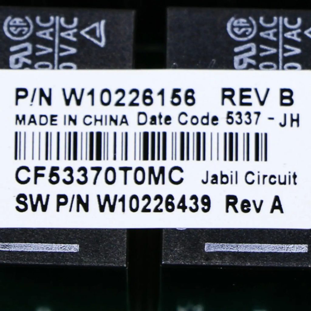 OEM Genuine Part 1 of WPW10226156 CNTRL-ELEC
