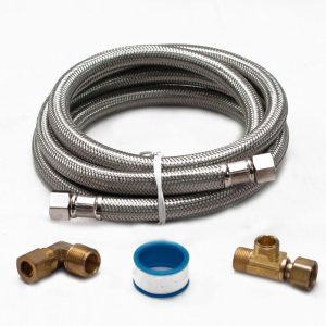 1 of 5304493868 Frigidaire 6' Stainless Steel Braided Dishwasher Waterline In...