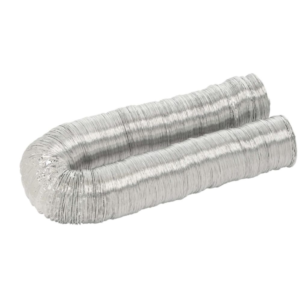 1 of F0450 Deflect-O Supurr-Flex 4" X 50' Dryer Aluminum Multi-layered Metall...